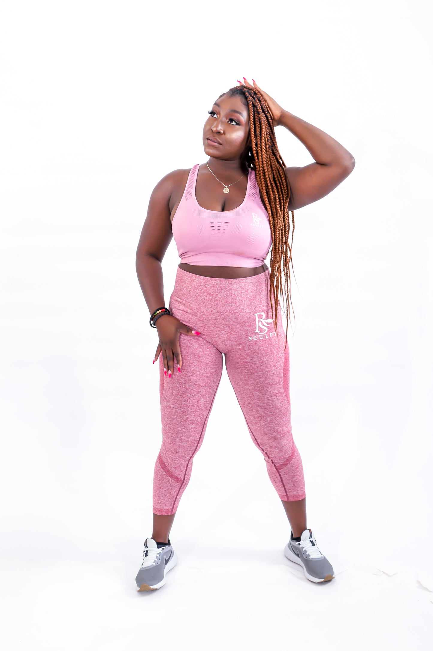 RIHANA SEAMLESS LEGGINS PINK