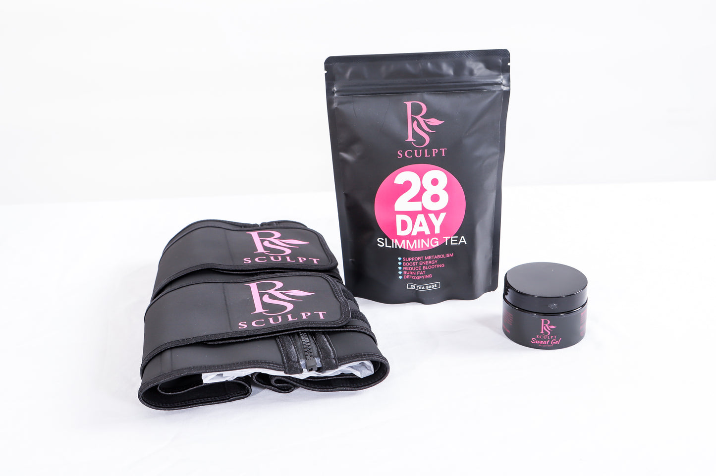 WAIST TRAINER SWEAT BELT TEA COMBO