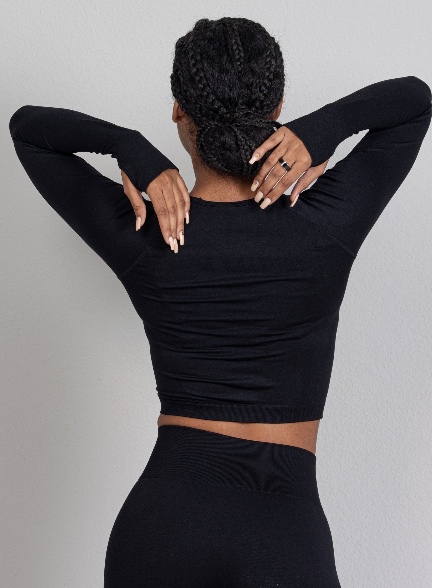 CIARA TWO PIECE PANTS SET -BLACK