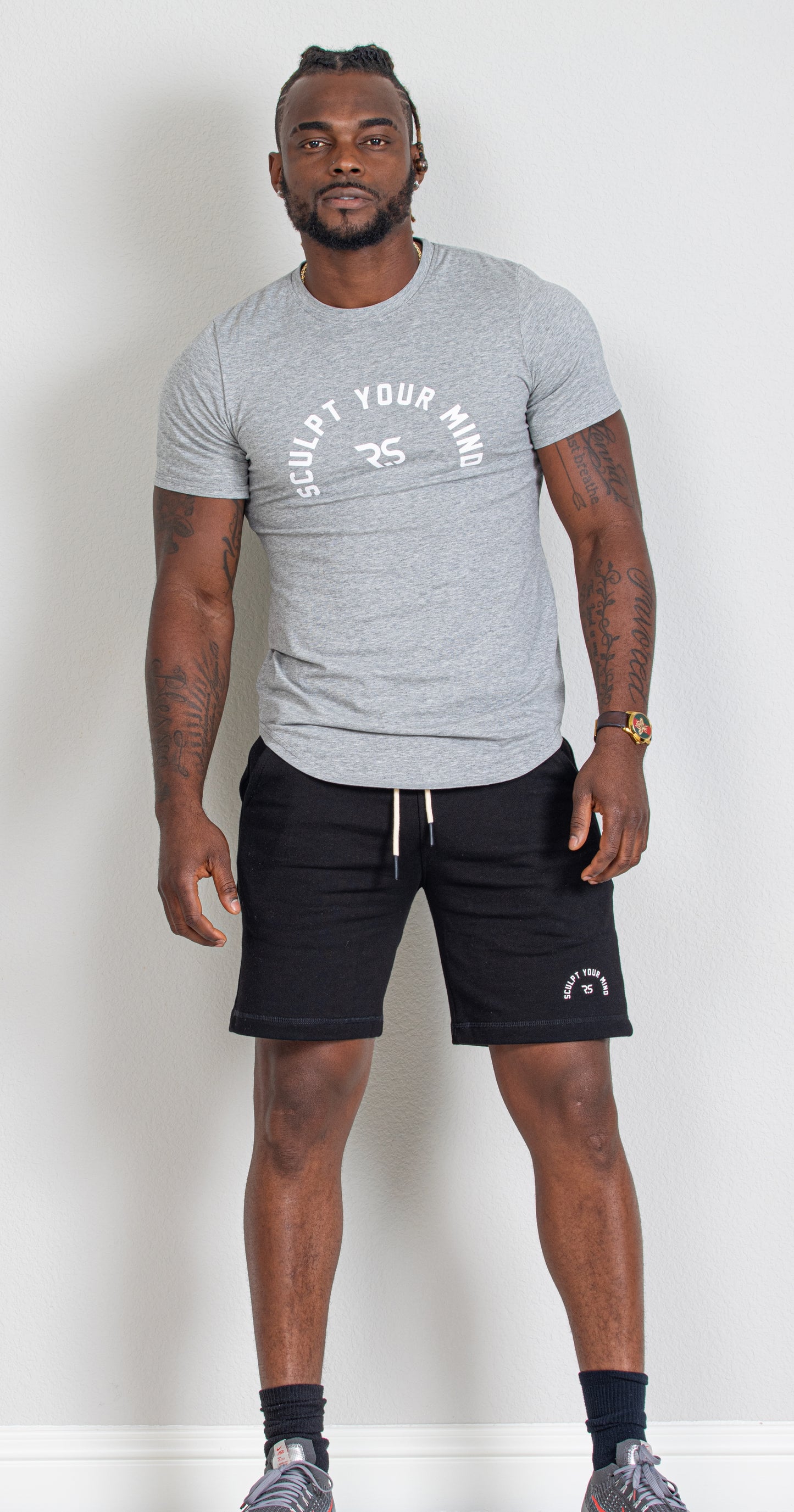 MENS FLEX T SHIRT -GREY