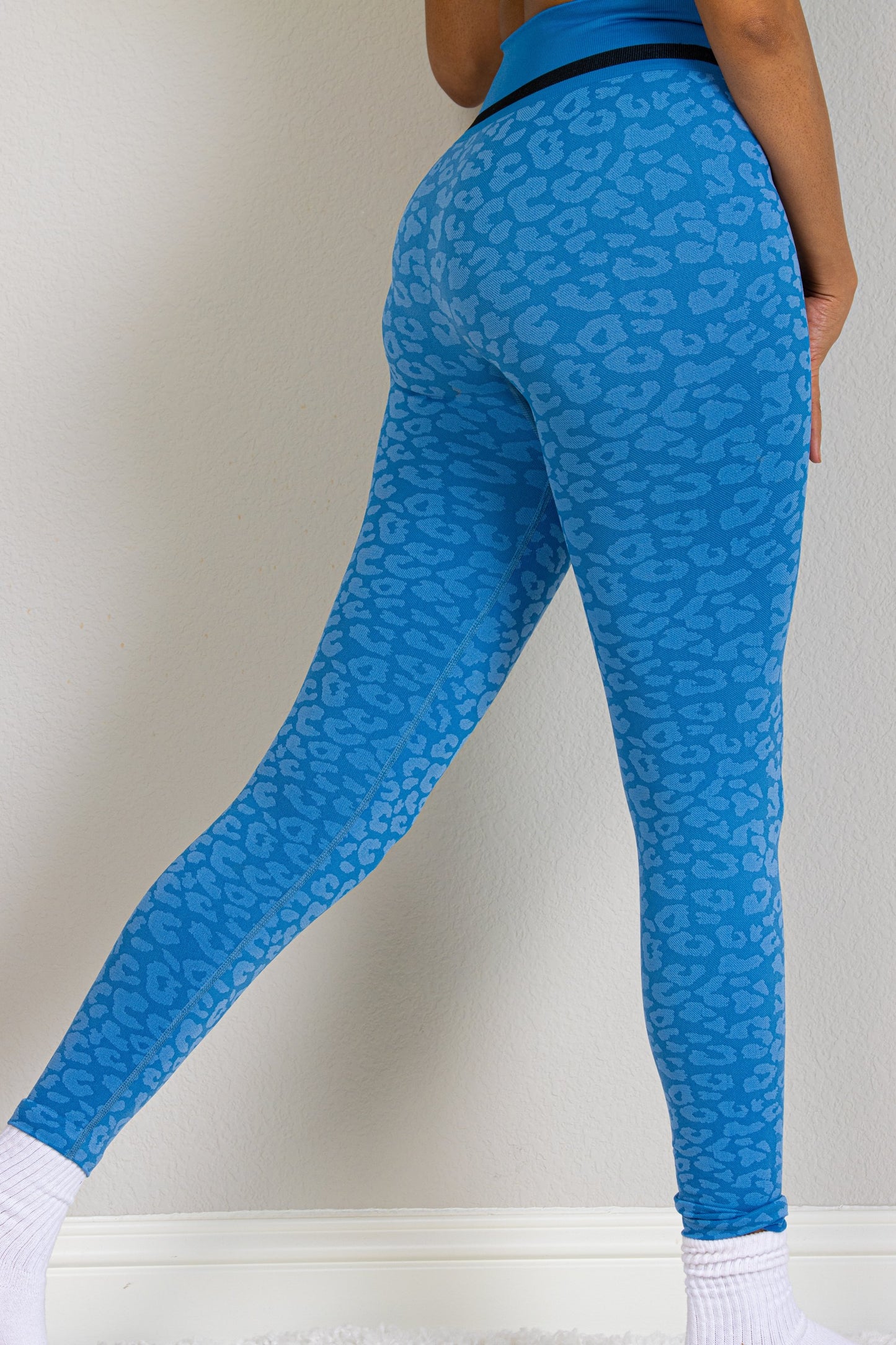 FLEX SEAMLESS LEGGINGS SET-LIGHT BLUE