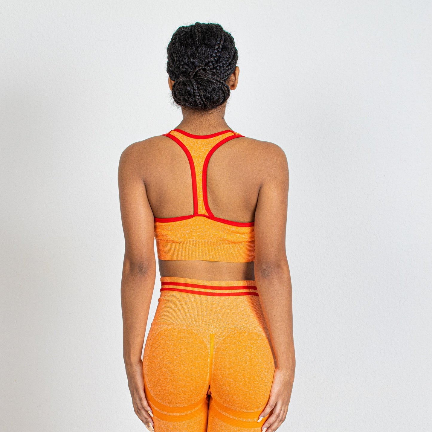 SCULPT SEAMLESS LEGGINGS SET - ORANGE
