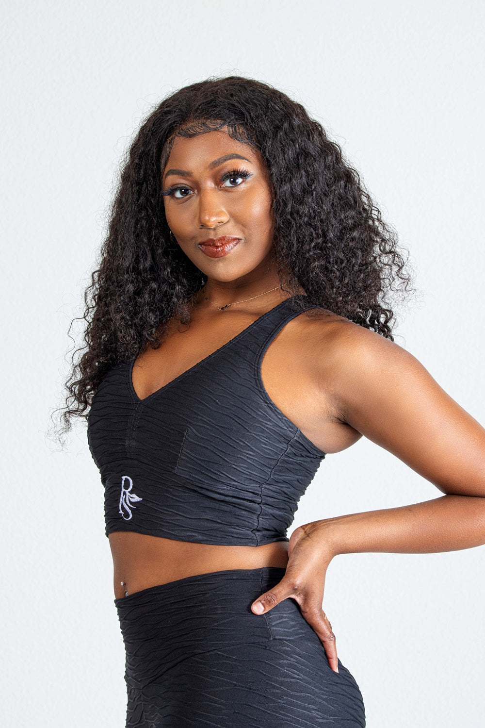 KIM TWO PIECE SET -BLACK