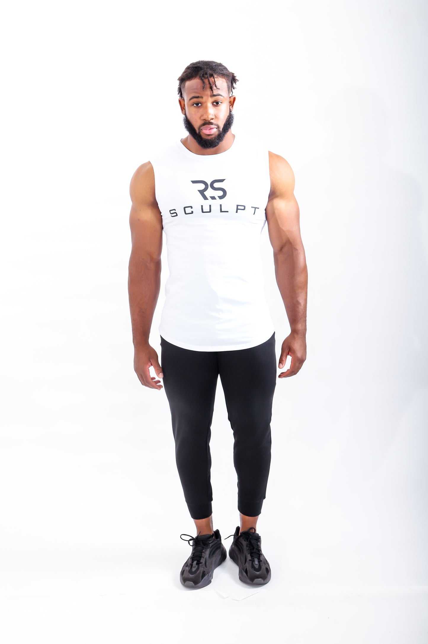 MUSCLE TANK TOP WHITE