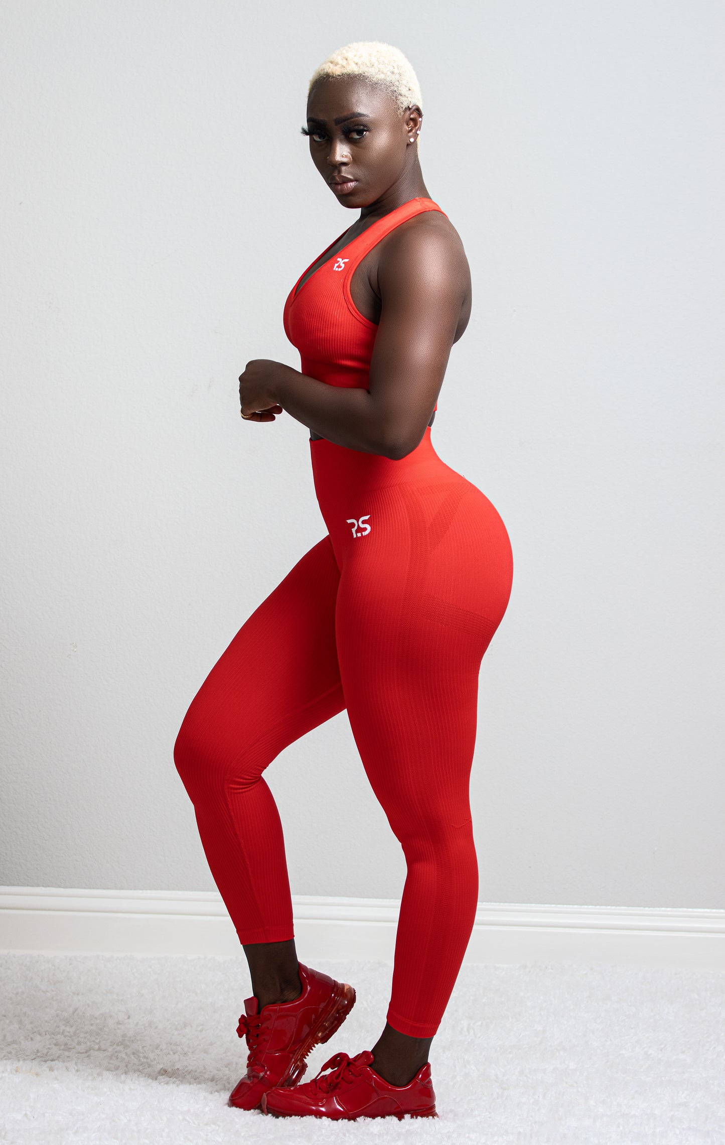 BELLA PANTS SETS -RED