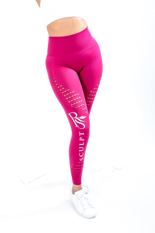 CLASSIC HIGH WASTED LEGGINGS PINK