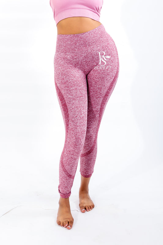 RIHANA SEAMLESS LEGGINS PINK