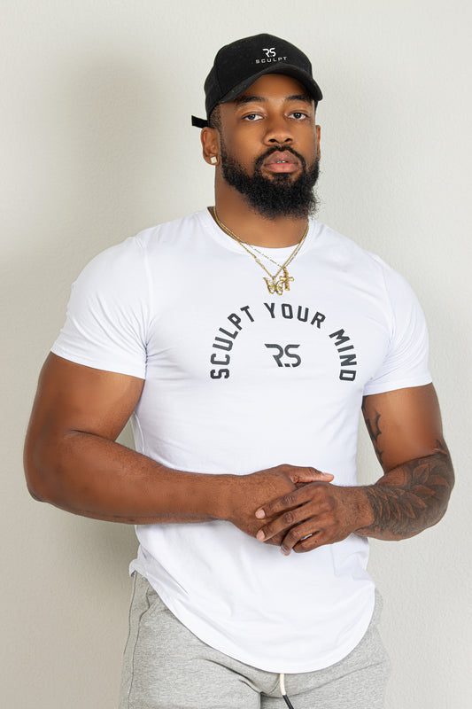 MENS FLEX T SHIRT- WHITE