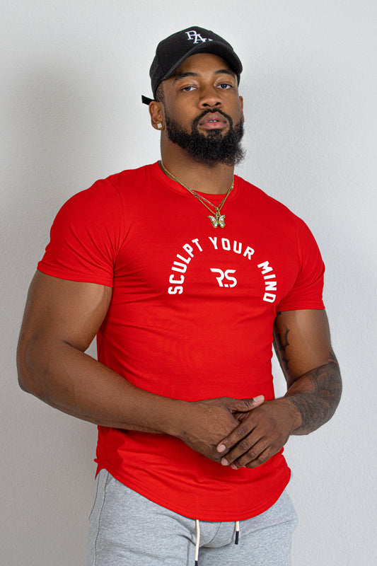 MENS FLEX T SHIRT -RED