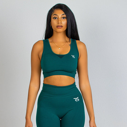 EVOLVE SEAMLESS LEGGINGS SET-DARK GREEN