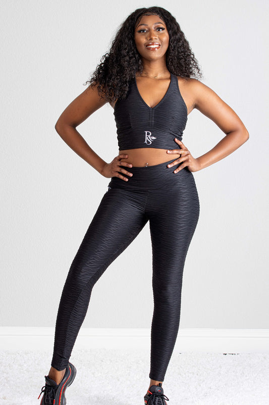KIM TWO PIECE SET -BLACK