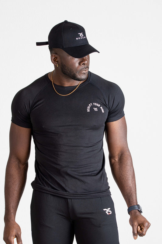 MENS DRI FIT SHIRT- BLACK