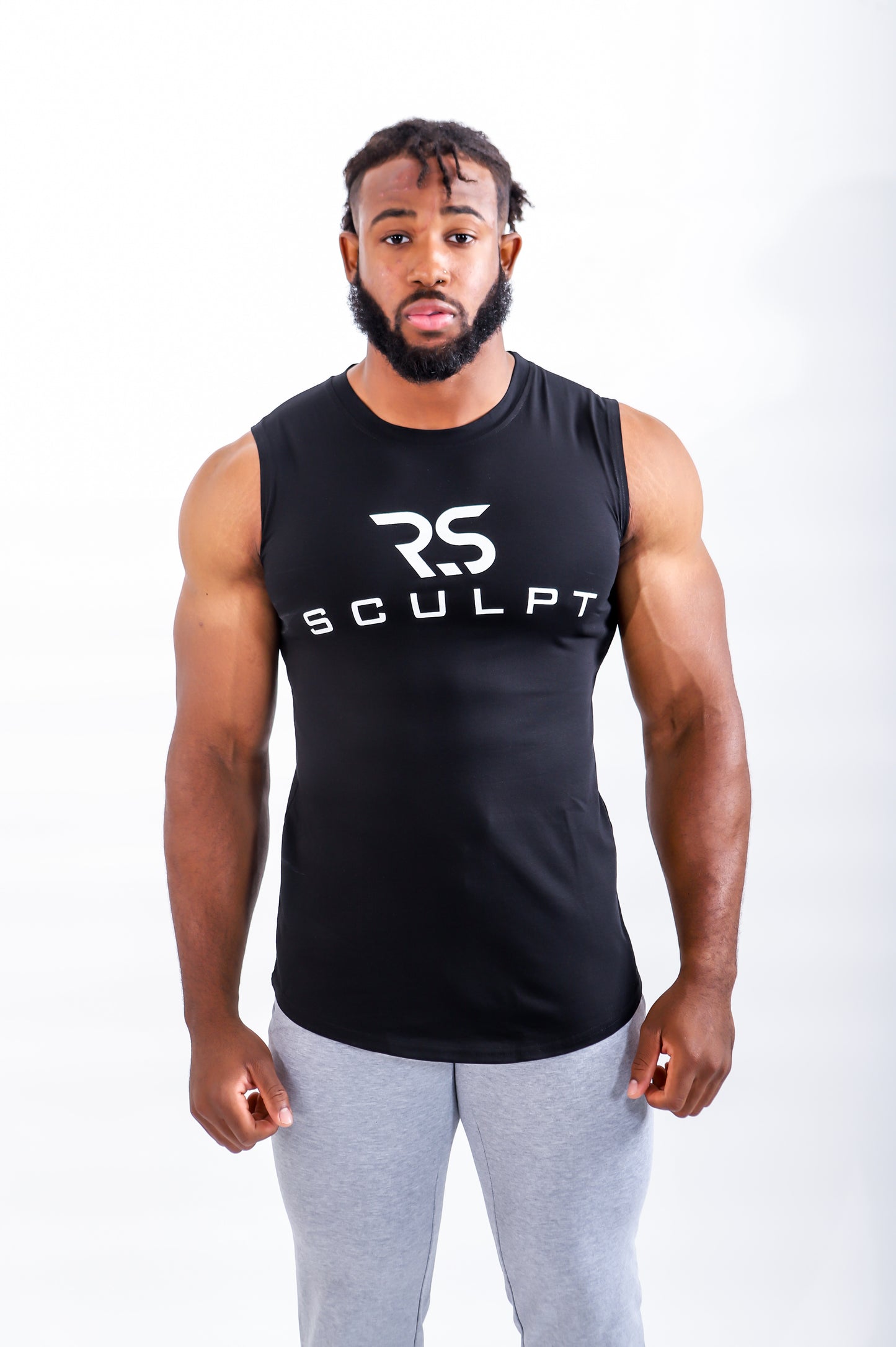 MUSCLE TANK TOP BLACK