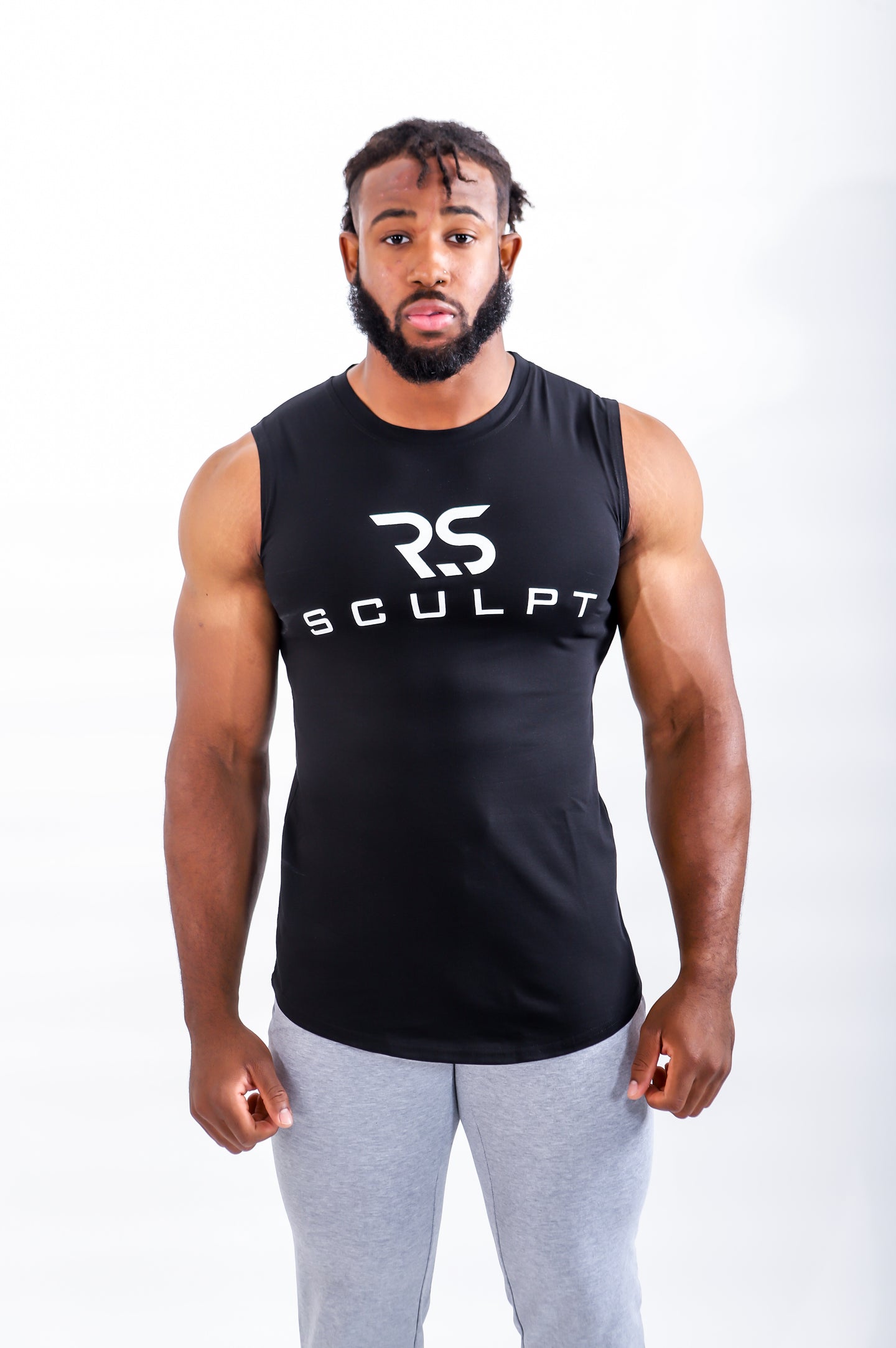 MUSCLE TANK TOP BLACK