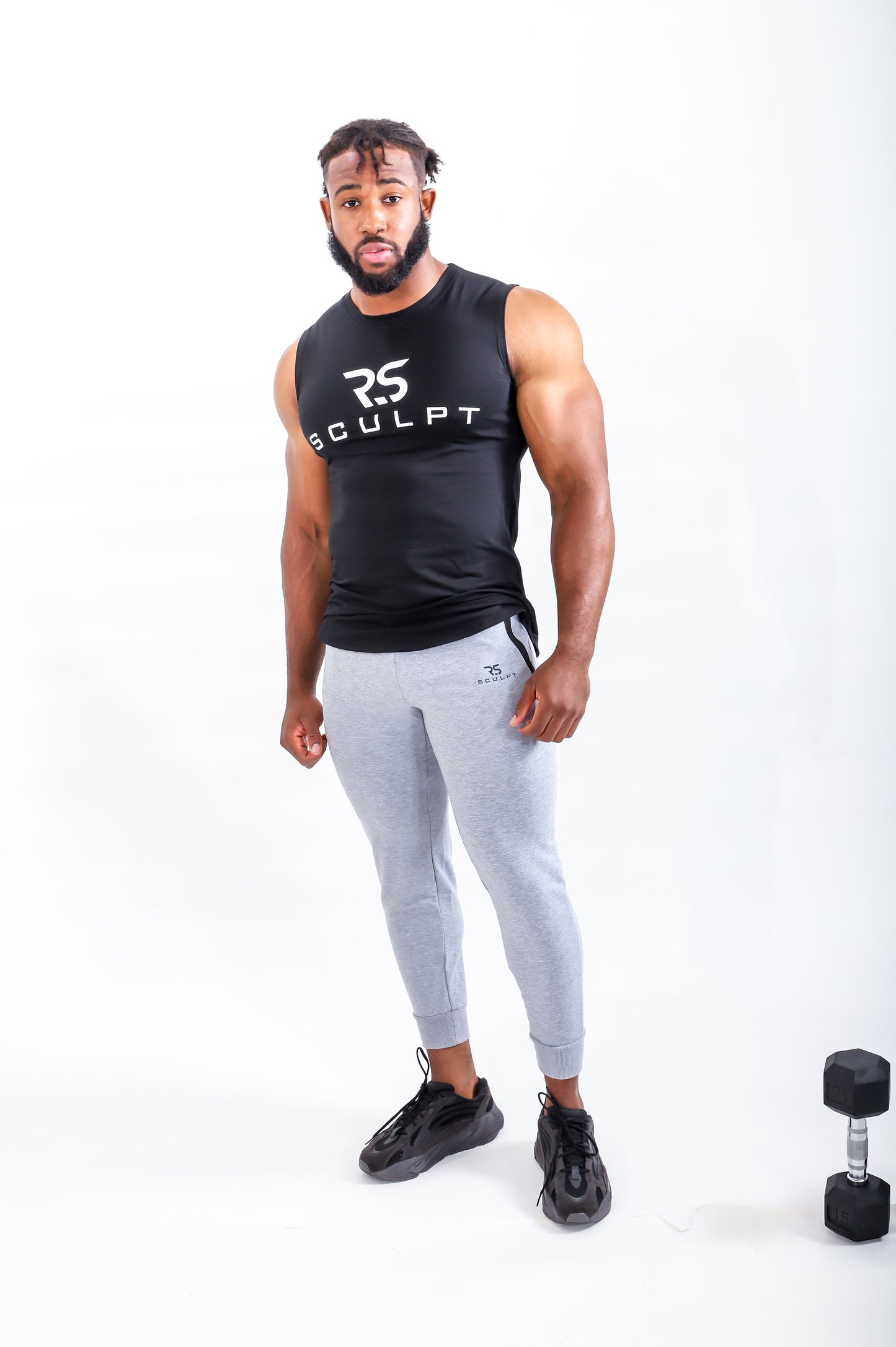 MUSCLE TANK TOP BLACK